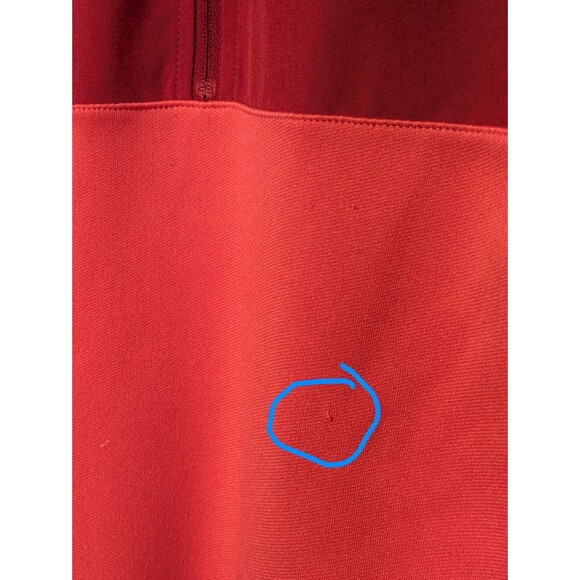 Nike Golf 1/4 Zip Pullover Mens 2XL Red Mock Neck Dri-Fit Long Sleeve - Picture 6 of 13